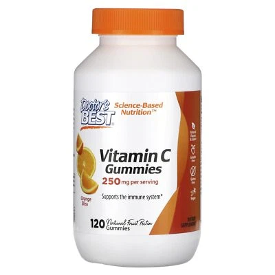 Gomitas Doctors Best Vitamina C 120 unidades apoyo inmunológico antioxidante vegano Foto 1 de 2