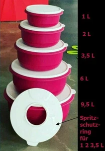 TUPPERWARE Rührschüssel Pro Set einzeln Peng Hefeteig Schüssel Germteig Ersatzde - Bild 1 von 17