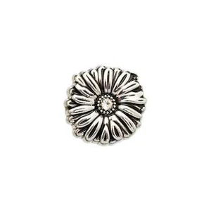 5pcs Vintage Daisy Metal Button for Crafts, Sewing, Clothing Accessories 12mm - Picture 1 of 7