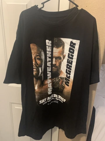Men’s 2017 Floyd Mayweather vs Conor Mcgregor PPV Boxing Fight Shirt 3xl Tall Cover