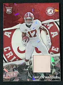 2021 JAYLEN WADDLE CRACKED ICE SP ROOKIE JERSEY PATCH #d 6/10 PANINI FATHERS DAY - Picture 1 of 3