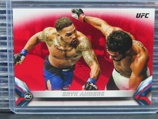 2018 Topps UFC Knockout Eryk Anders Red Parallel Rookie RC #1/8 #52