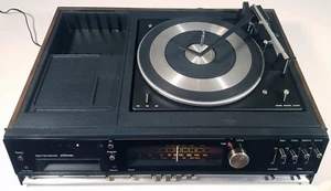 JC PENNEY 1778 STEREO RECEIVER TURNTABLE 8-TRACK TAPE RECORDER VINTAGE 1975 - Picture 1 of 9