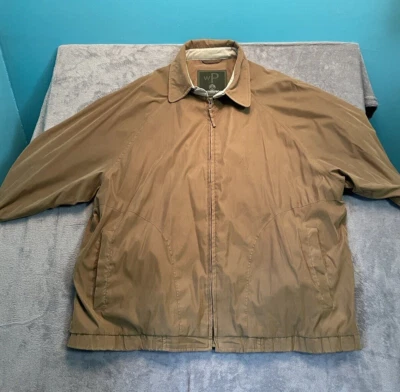 Men’s Jacket Weatherproof Garment Co. Camel Tan Faux-Suede Zip Up Jacket XXL - Image 1 of 4