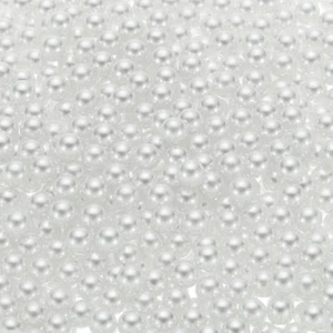 1000Pcs Faux Pearl for Crafting 8mm No Hole ABS Round Pearls Beads White - Picture 1 of 5