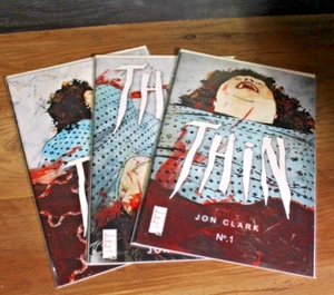 Thin 1-3 Indy Horror Jon Clark 1 2 3 American Gothic Lote Completo Set - Imagen 1 de 3