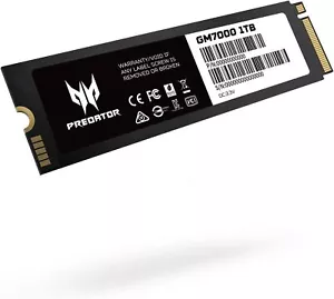 Acer Predator GM7000 1TB NVMe Gen4 Gaming SSD M.2 2280 Up to 7400MB/s - Picture 1 of 9