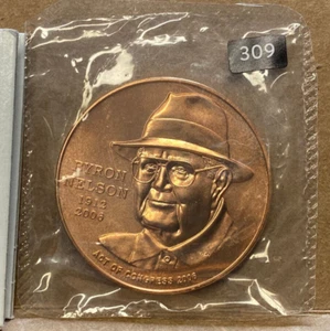 MEDALLA BYRON NELSON EE. UU. COMO NUEVA BRONCE 1,5" - Imagen 1 de 2