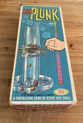 KERPLUNK Board Game 1960's Ideal Vintage English/French instructions - Image 1 of 4
