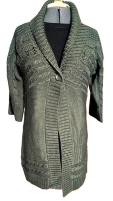 Sonoma жизни + стиль средний свободного трикотажа 3/4 slv 1 кнопка кардиган свитер домашних животных спасения - Изображение 1 из 4