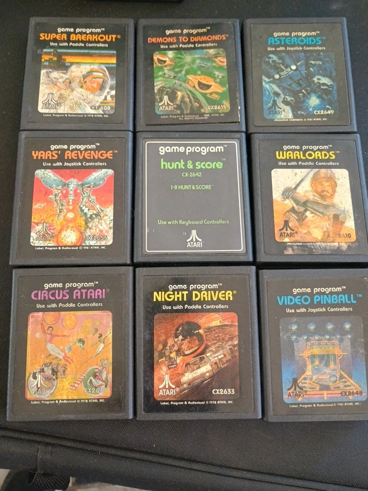 Atari 2600 Retro | Vintage Video Game Bundle (9 Games) - Image 1 of 1