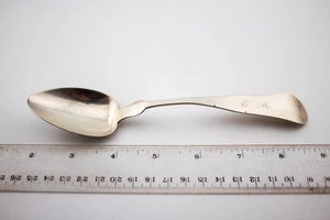 1700s FIDDLEBACK STERLING CLARK BROS SPOON RARE - Picture 1 of 2