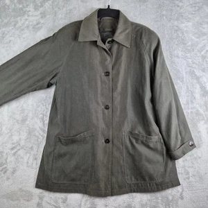 Rainshedder Jacket Mens Medium Olive Green Lined Barn Chore Coat Wool Blend - Picture 1 of 12