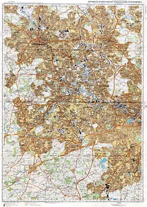 Mapas topográficos militares soviéticos rusos - BIRMINGHAM (Reino Unido) 1:25 000, edición 1977 - Imagen 1 de 4