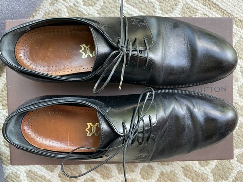 LOUIS VUITTON（LV） Scarpe eleganti nere da uomo Louis Vuitton taglia 7 Regno Unito taglia 8 formali USA scarpe eleganti
