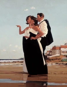 The Missing Man II ART PRINT by Jack Vettriano image size 18 1/2" x 23 3/4" - Picture 1 of 1