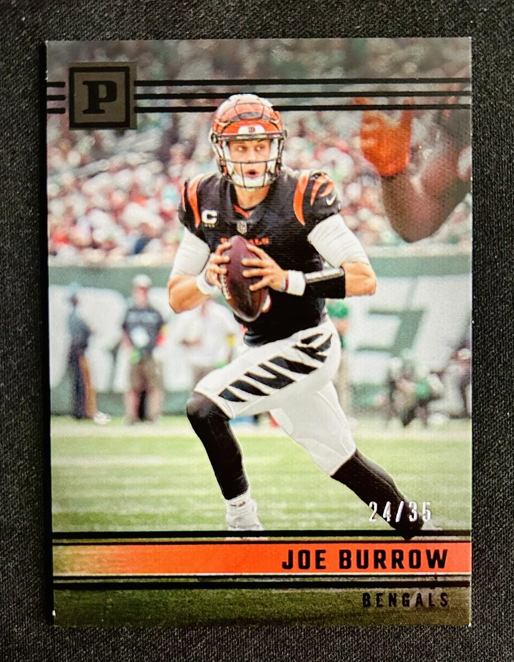2022 Panini Chronicles - Panini Black #PA-34 Joe Burrow /35 Bengals - Image 1 of 2