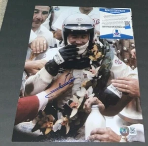 MARIO ANDRETTI SIGNED 8X10 PHOTO INDY 500 1969 WINNER INDIANAPOLIS CARS BAS d - Picture 1 of 1