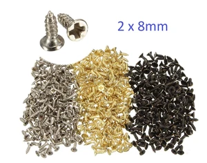 Piccole viti contropuntate 8 mm scatola di legno porta casa delle bambole modello fai da te vite testa Pozi - Foto 1 di 29