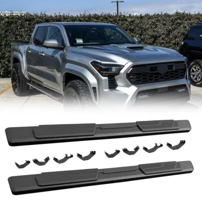 All Black Steel Running Board fits for Tacoma 2024 2025 Side Step Nerf Bar 2PCS - Image 1 of 4