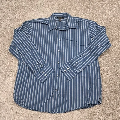 Camisa de vestir Express Design Studio para hombre ajuste moderno azul X-grande 17-17 1/2 Foto 1 de 4