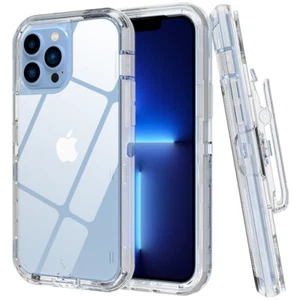 Funda rígida resistente a prueba de golpes para iPhone 13 12 11 Pro Max XR + soporte con clip para cinturón - Imagen 1 de 28