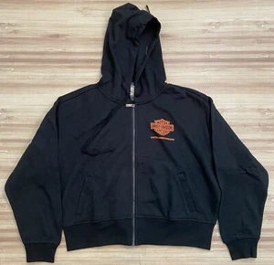 Harley Davidson Women’s Hoodie Size XXL 2XL 120th Anniversary Black Full Zip - Picture 1 of 13