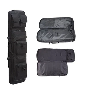 39in Outdoor Tactical Bag Gun Range Padded Soft Carbine Carry Bag Case Backpack - Picture 1 of 16