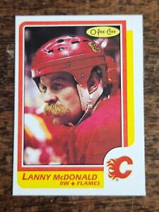 1986-87 O-PEE-CHEE NHL HOCKEY #8 LANNY MCDONALD CALGARY FLAMES