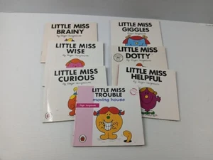 Little Miss x 6 Small Book Bundle Roger Hargreaves Trouble brainy, dotty,wise PB - Picture 1 of 22