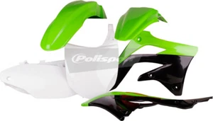Polisport Plastic Kit Set Green Black KAWASAKI KX450F 2012 - Picture 1 of 1