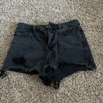 Pantalones cortos negros de tiro medio Wrangler diseño vintage mujer talla mediana  Foto 1 de 4