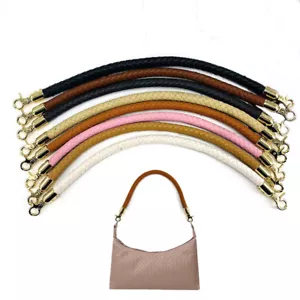 40/60cm Replacement Strap Handbag Purse Tote Bag Braided Leather Handle Strap - Picture 1 of 17