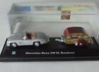 Mercedes Benz 300 SL Roadster & Vintage Caravane 1/64 ? Échelle Hongwell Cararama