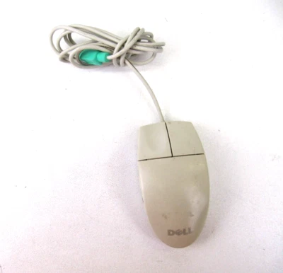 DELL PS/2 Wired Mouse Corded Trackball BEIGE PS2 2 Button LOGITECH M-S34 - Image 1 of 4