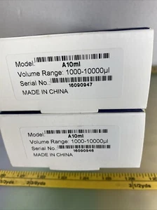 Lot of 2) HWLAB Adjustable Volume Pipettes, 1000-10,000μL, Model A10ml - Picture 1 of 6