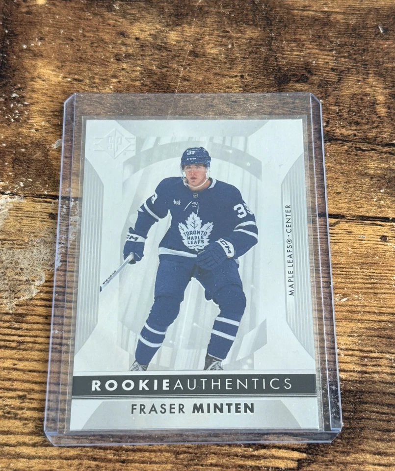 2023-24 UD SP Hockey Fraser Minten 136 Silver Foil Rookie Authentics - Image 1 of 1