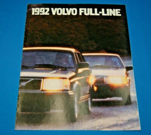 1992 Volvo Original Dealer Sales Brochure Catalog Full Line 240 740 940 960 - Picture 1 of 2
