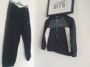 Nike 00's Full Tracksuit Black/White/Grey/Blue Colourway Size 10-12 Years Medium - Picture 1 of 24