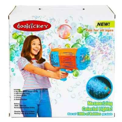 Doohickey Big Bang Bubble Blaster Kid Toy, Rechargeable Bubble Making Gun - Image 1 of 4