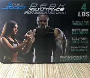 Aduro Sport 4 lbs Peak Resistance Iron Weighted Workout Running Vest - Picture 1 of 2