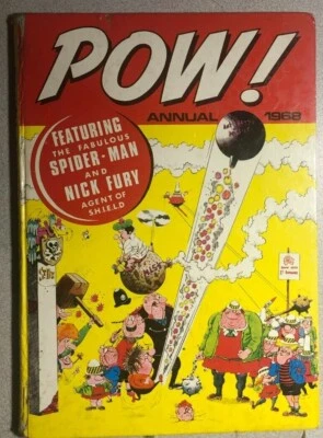 POW! Anual (1968) Marvel Comics tapa dura Steve Ditko Spider-Man Nick Fury en muy buen estado+ Foto 1 de 4