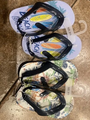 New Toddler Toys “R” Us  9/1 0 Summer Flip Flops Lot of 2 - Image 1 of 4
