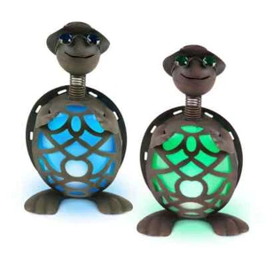 14.5 in. Tall Solar-Powered Metal Turtle Figurines (2-Set) - Picture 1 of 6