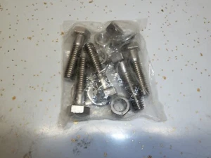 NEW: Stainless Steel 304 (5) Bolts with Hardware 3/8" x 1-1/2" - Picture 1 of 4