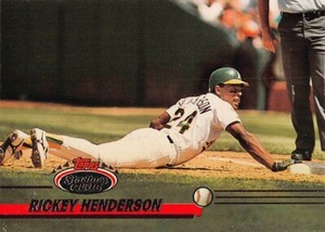 1993 Topps Stadium Club Baseball Rickey Henderson #558 NM/MT OAKLAND ATHLETICS