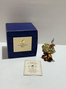 JAMES CHRISTENSEN - FOREST FISHRIDER PORCELAIN SCULPTURE - BOX COA VINTAGE - Picture 1 of 9
