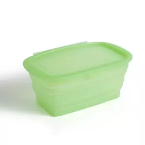 Food Grade Lunch Box With Lid Vegetable Fruit Meal Fold Container For School NEW - Picture 1 of 7