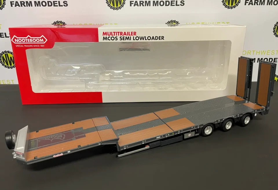 MARGE MODELS 1:32 SCALE NOOTEBOOM LOW LOADER (ANTHRACITE), WOODEN PANELS - Image 1 of 1