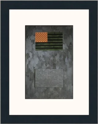 Impresión enmarcada personalizada de bandera de Jasper Johns Foto 1 de 2